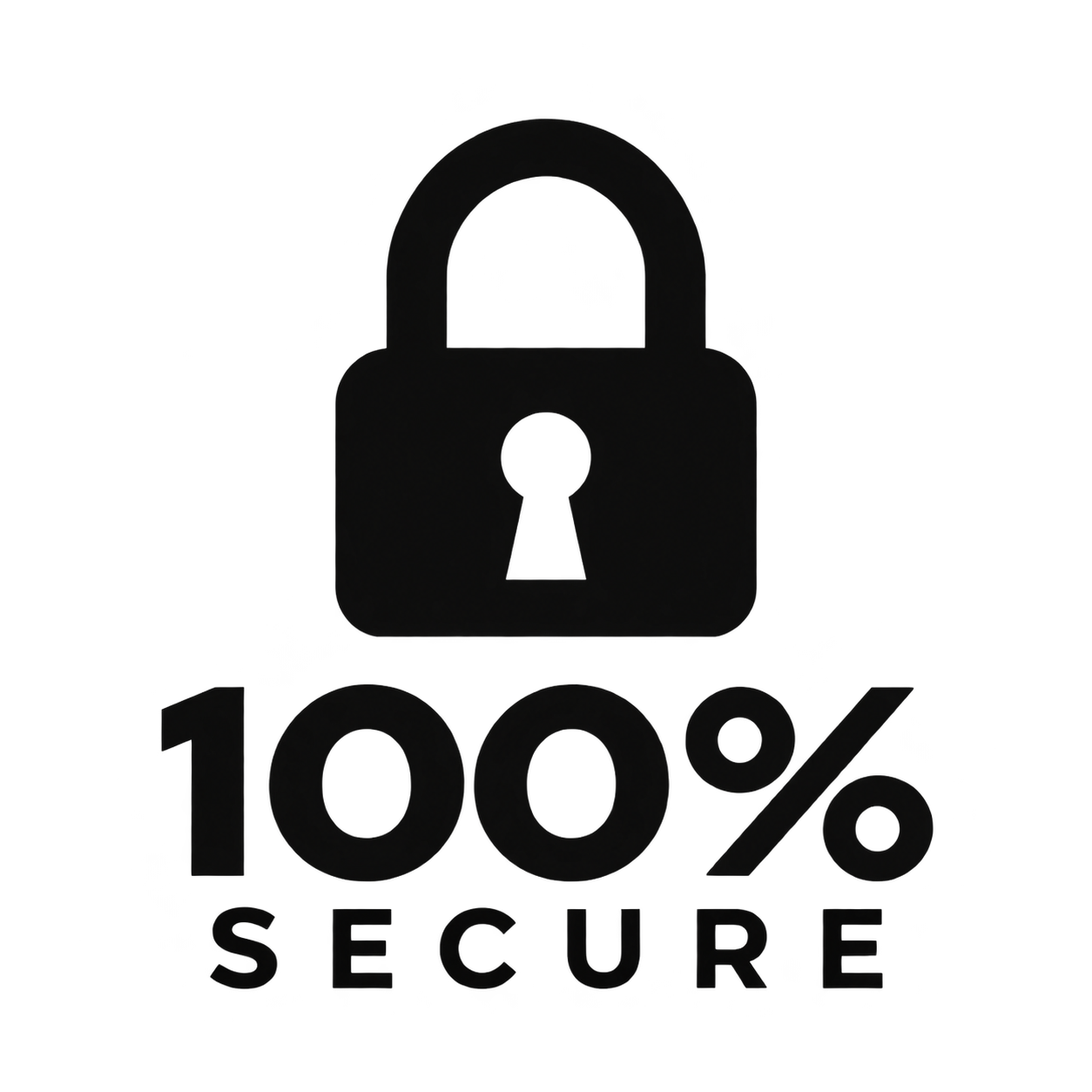100% secure_black